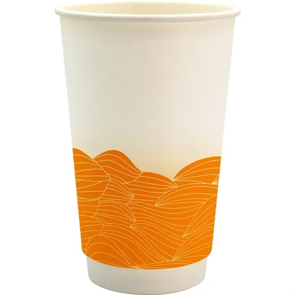 16 oz. Full Color Turbulent Waves Cube Paper Cup... from ASI 30208 A P Specialties / AP Specialties