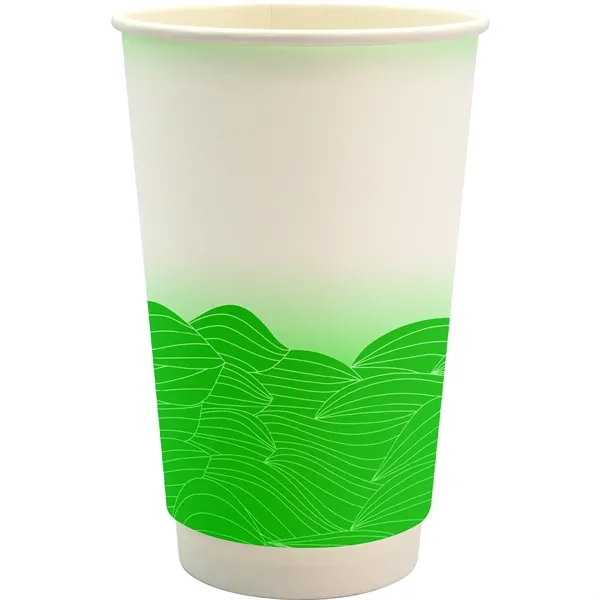 16 oz. Full Color Turbulent Waves Cube Paper Cup... from ASI 30208 A P Specialties / AP Specialties
