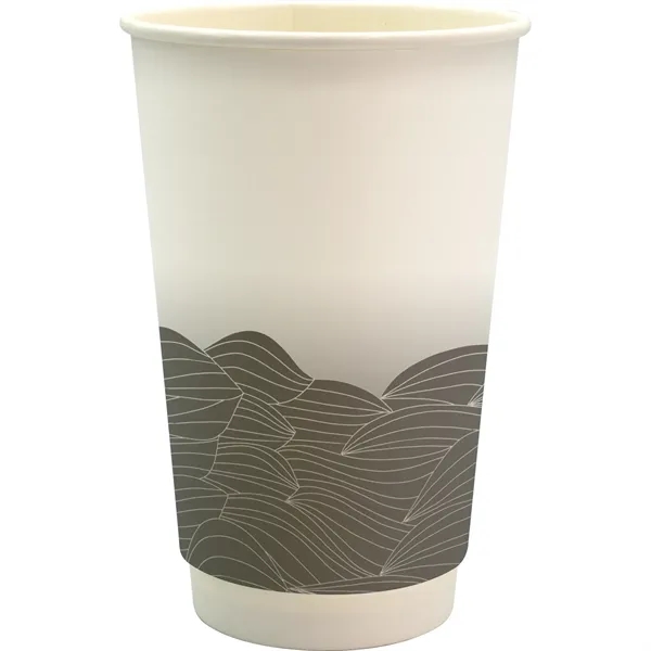 16 oz. Full Color Turbulent Waves Cube Paper Cup... from ASI 30208 A P Specialties / AP Specialties
