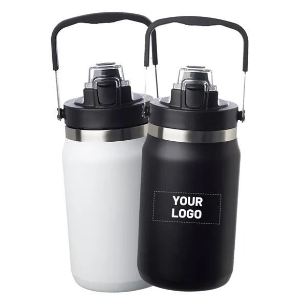 Double wall stainless steel bottle with 64 oz. capacity plus 1... from ASI 37218 Athena Promo (tm)