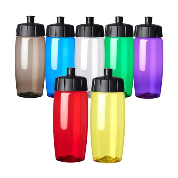 Push spout plastic water bottle with 19 oz capacity plus 1... from ASI 37218 Athena Promo (tm)