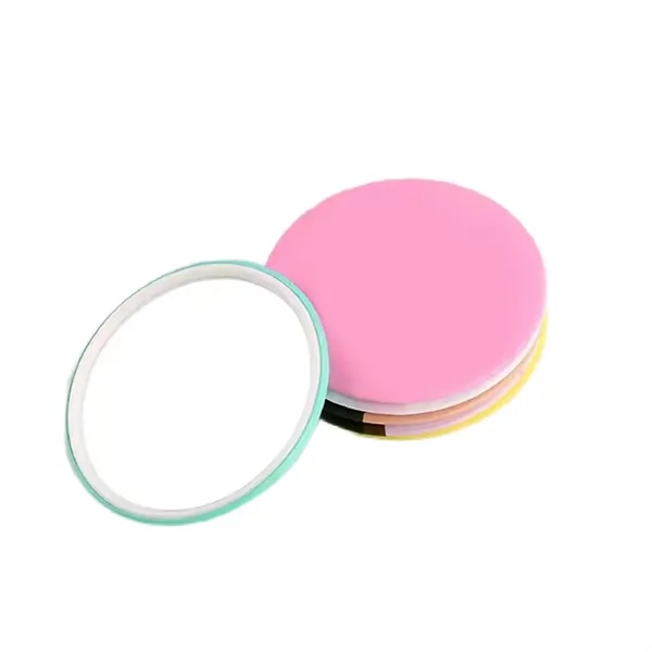Round tin compact makeup mirror plus full color CMYK imprint on... from ASI 37218 Athena Promo (tm)