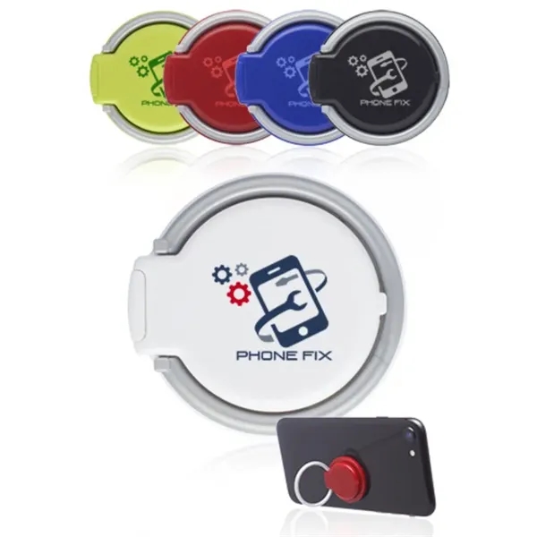Plastic ring cellphone holder with 360 degree rotation and easily removable... from ASI 39552 BEL Promo