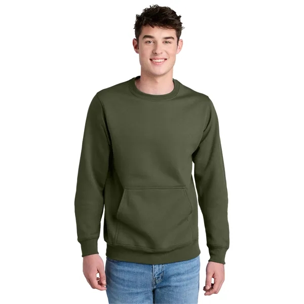 Port & Company Core Fleece Crewneck Pocket Sweatshirt... from ASI 84863 SanMar