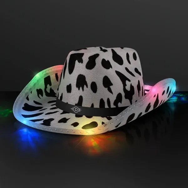 LED Cow Print Hat with Black Band; Imprinted Pricing... from ASI 34194 ALightPromos