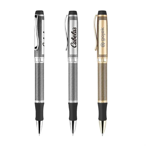 Heavy weight brass construction ballpoint pen.... from ASI 31517 Admart Products