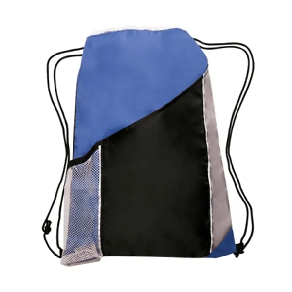 Drawstring backpack with side mesh pockets plus 1 color silkscreen imprint... from ASI 37218 Athena Promo (tm)
