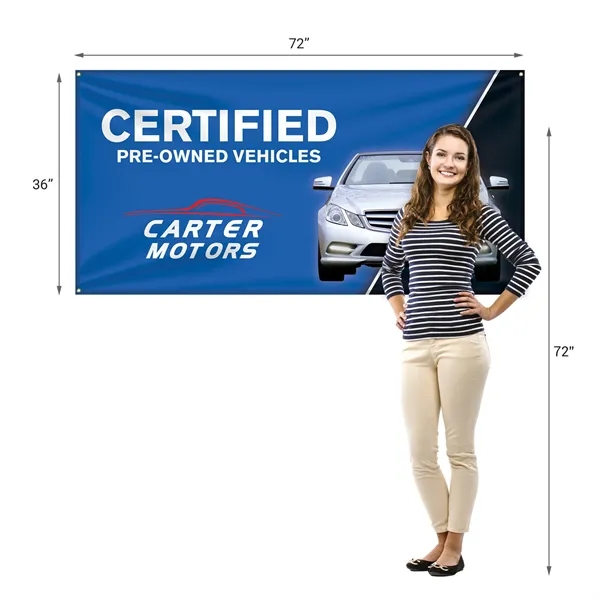 3' x 6' Digitally printed full color full custom knit polyester... from ASI 80228 Quinn