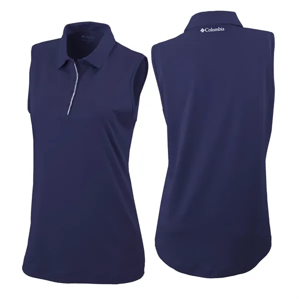 Columbia women's sleeveless 4-button placket shirt... from ASI 38120 Ball Pro / Diversified Quality Kitchenware / Branded Apparel Designs