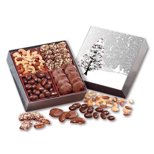 Gift box with a cardinals sleeve filled with chocolates and nuts.... from ASI 68680 Maple Ridge Farms Inc