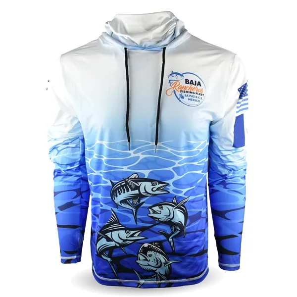 Performance Fishing Hoodie with Face Mask, Long Sleeve Shirt UPF50... from ASI 72657 Active Life Promo / Active Life Promo