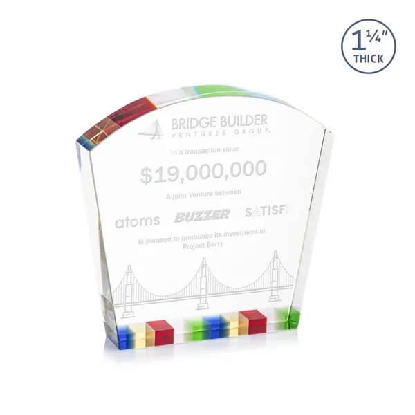 Celebrate achievements with our stunning **1 1/4" thick** freestanding Topeka Award,... from ASI 84592 St Regis Group / St Regis