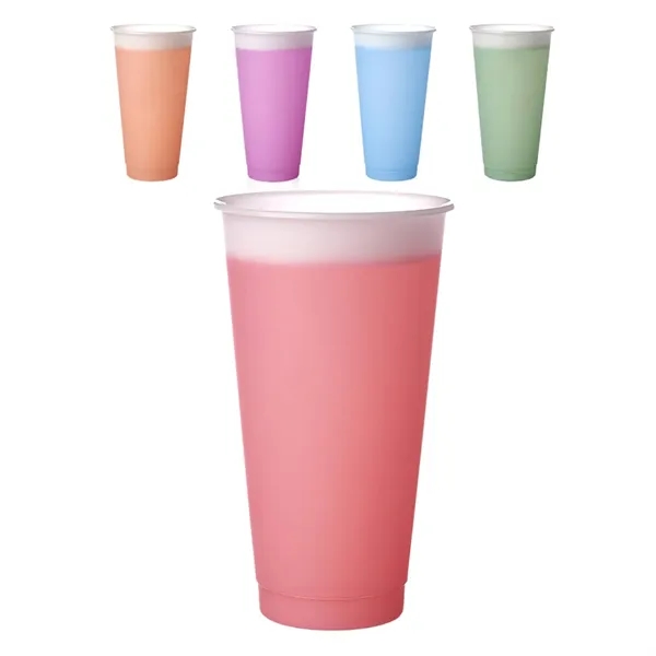 24 oz. Mood color changing stadium cup plus free 1 color... from ASI 37218 Athena Promo (tm)