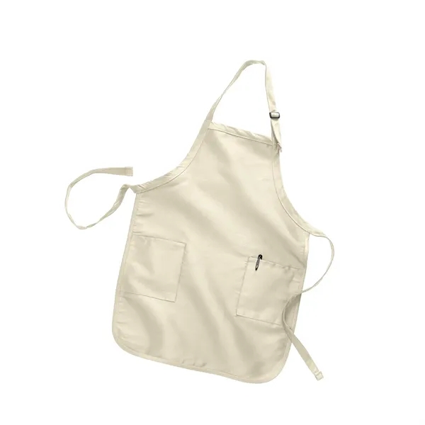 Apron Full Length 7.5 Oz. Cotton/poly twill fabric with 2 Pockets... from ASI 57713 Glow Promotions