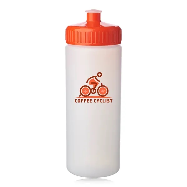 20 oz. HDPE plastic water bottles with frosted finish.... from ASI 39552 BEL Promo