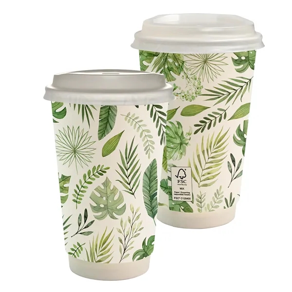 16 oz. Full Color Earth Paper Cup With Lid... from ASI 30208 A P Specialties / AP Specialties