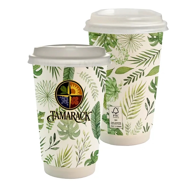 16 oz. Full Color Earth Paper Cup With Lid... from ASI 30208 A P Specialties / AP Specialties
