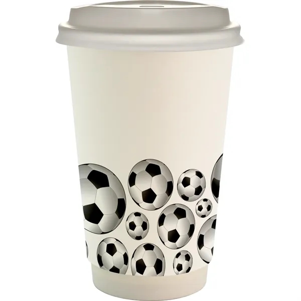 16 oz. Full Color Sporty Paper Cup With Lid... from ASI 30208 A P Specialties / AP Specialties