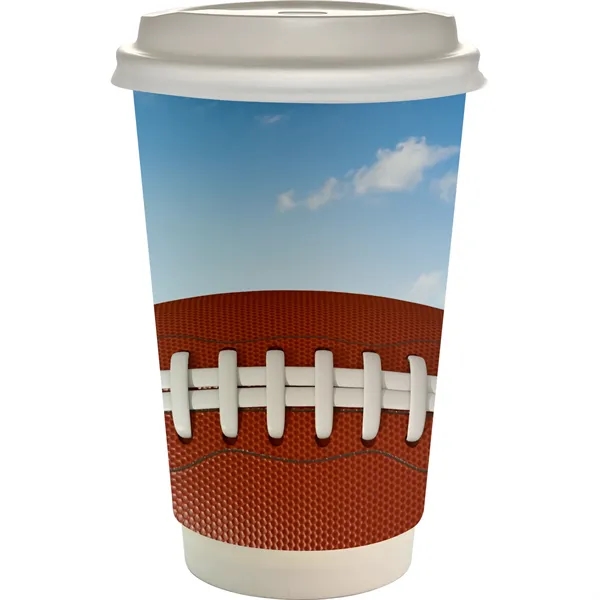 16 oz. Full Color Sporty Paper Cup With Lid... from ASI 30208 A P Specialties / AP Specialties