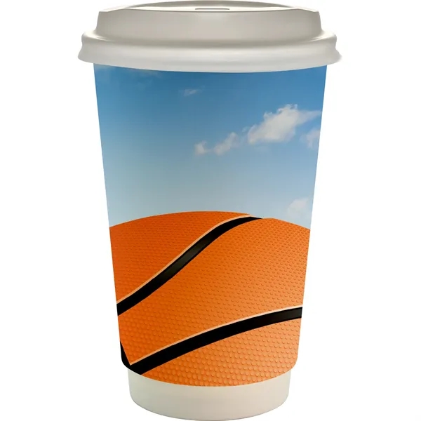 16 oz. Full Color Sporty Paper Cup With Lid... from ASI 30208 A P Specialties / AP Specialties