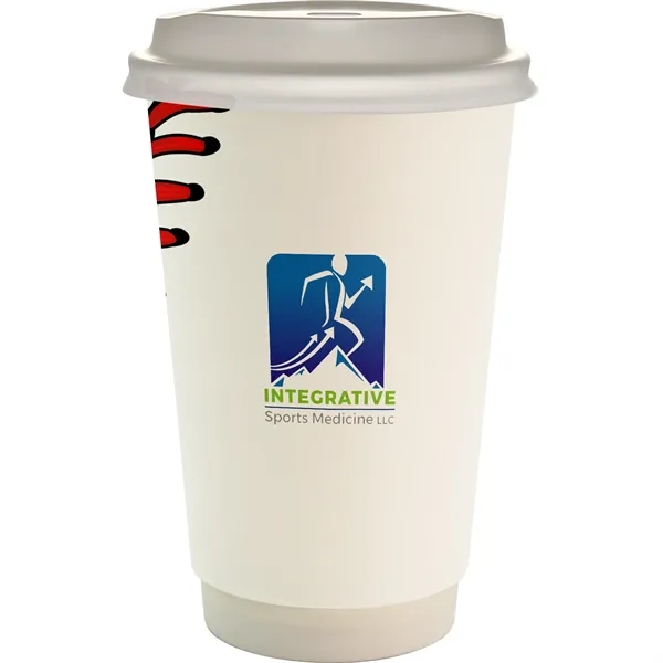 16 oz. Full Color Sporty Paper Cup With Lid... from ASI 30208 A P Specialties / AP Specialties