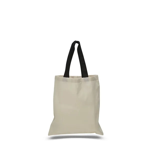 100% Cotton Sheeting Tote bag with Colored Handles 15" x 16"H... from ASI 57713 Glow Promotions