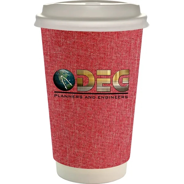 16 oz. Full Color Ridge Paper Cup With Lid... from ASI 30208 A P Specialties / AP Specialties