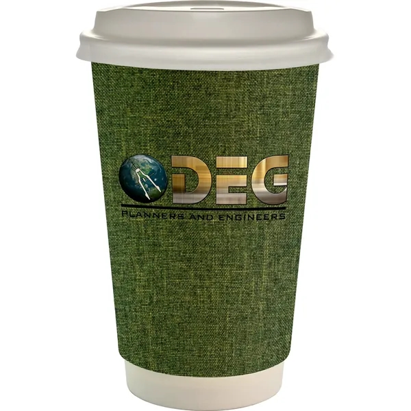 16 oz. Full Color Ridge Paper Cup With Lid... from ASI 30208 A P Specialties / AP Specialties