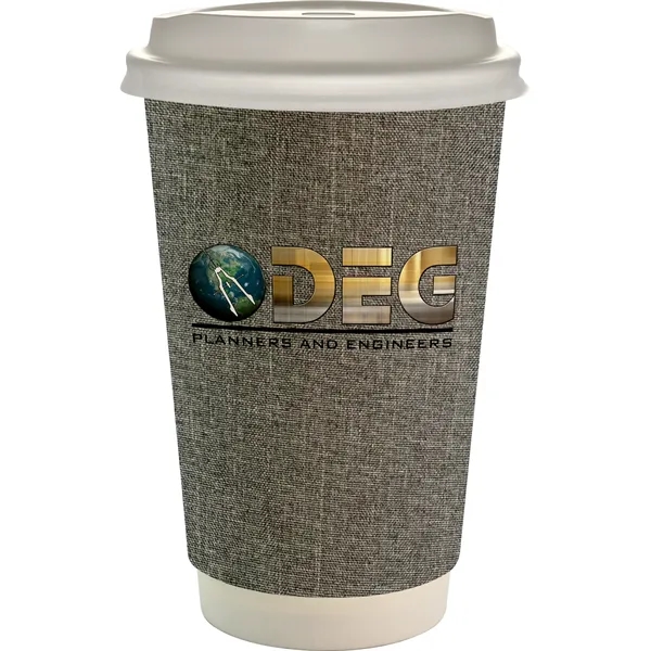 16 oz. Full Color Ridge Paper Cup With Lid... from ASI 30208 A P Specialties / AP Specialties