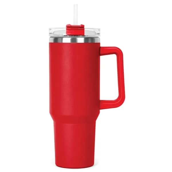 40 Oz. Stainless Steel Vacuum Insulated Mug with Straw Lid... from ASI 36988 Artek USA Inc
