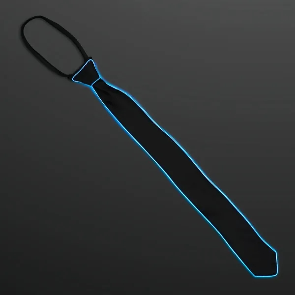Ambient Glow Blue EL Wire Necktie... from ASI 34194 ALightPromos