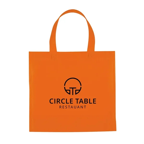 10.63" x 11" tote bag made of 80 gram non-woven material... from ASI 63549 Jornik Manufacturing Corp