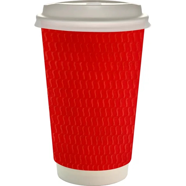 16 oz. Full Color Wave Paper Cup With Lid... from ASI 30208 A P Specialties / AP Specialties