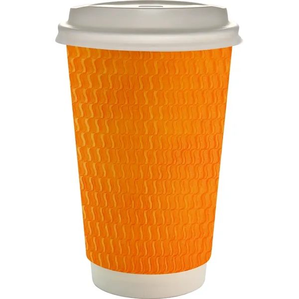16 oz. Full Color Wave Paper Cup With Lid... from ASI 30208 A P Specialties / AP Specialties