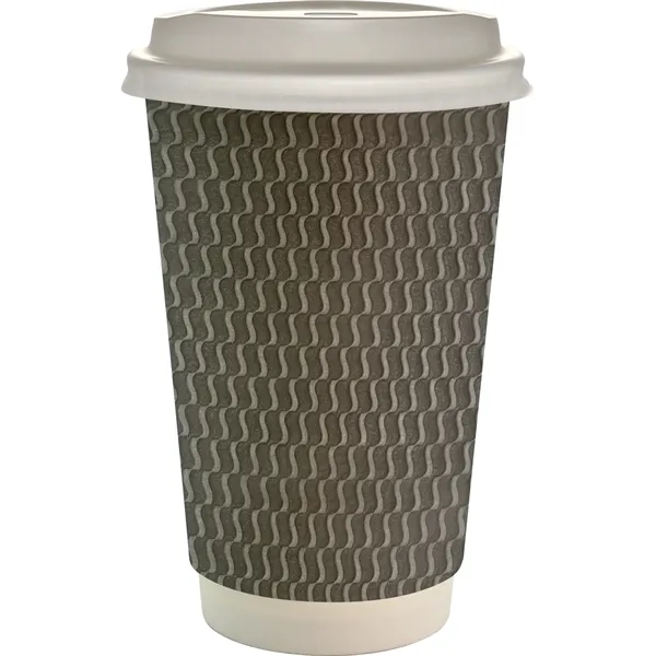 16 oz. Full Color Wave Paper Cup With Lid... from ASI 30208 A P Specialties / AP Specialties
