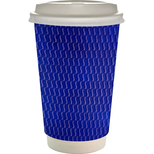 16 oz. Full Color Wave Paper Cup With Lid... from ASI 30208 A P Specialties / AP Specialties