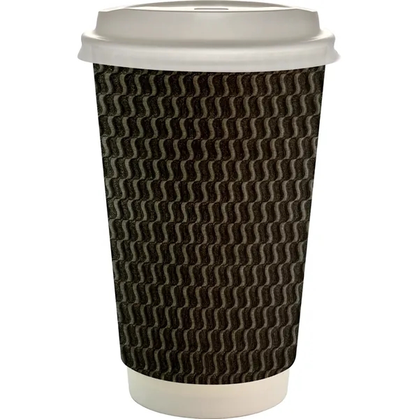 16 oz. Full Color Wave Paper Cup With Lid... from ASI 30208 A P Specialties / AP Specialties