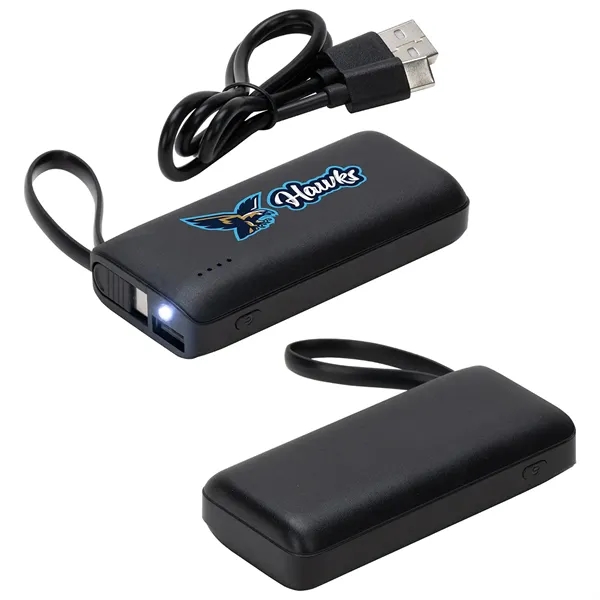 5000mAh Power Bank with USB-C Built-in Cable... from ASI 36730 Ariel Premium Supply Inc