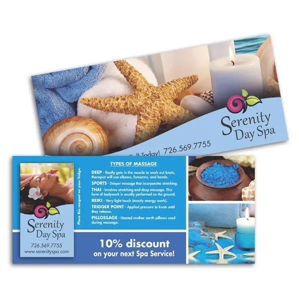 4" x 9" promotional postcard that fits in a #10 envelope... from ASI 68507 The Magnet Group / Magnet LLC™