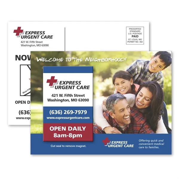 4 1/8" x 5 5/8" sealed magnetic postcard with four color... from ASI 68507 The Magnet Group / Magnet LLC™