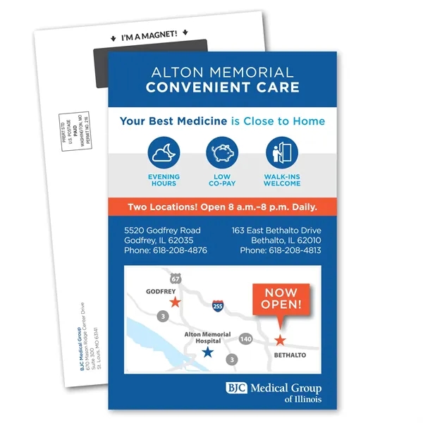 5.75" x 9" magnetic card with perforation that includes a double-sided... from ASI 68507 The Magnet Group / Magnet LLC™