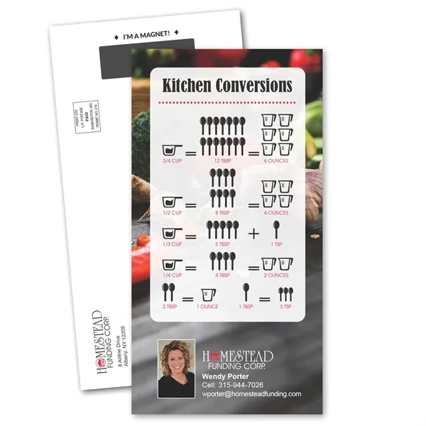 5.75" x 11" magnetic card with perforation that includes a double-sided... from ASI 68507 The Magnet Group / Magnet LLC™