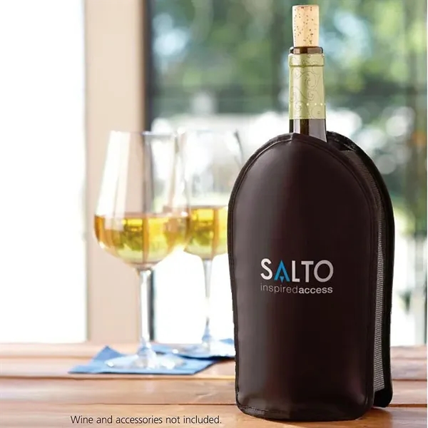 Black wine cooler sleeve.... from ASI 68507 The Magnet Group / The Bag Factory®