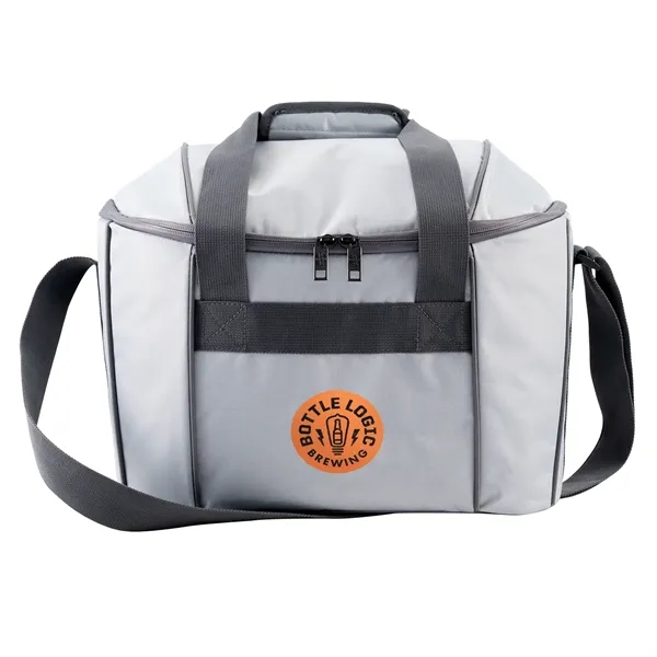 Polyester cooler bag with handles, shoulder straps, water resistance, insulation, and... from ASI 68507 The Magnet Group / The Bag Factory®