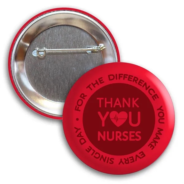 2 1/4" diameter round button with safety pin backing and full... from ASI 68507 The Magnet Group / Innovations by Magnet™