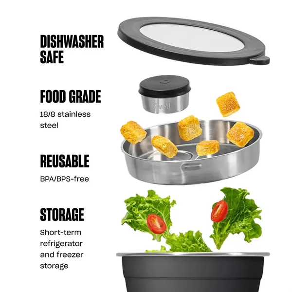 Upgrade your salad in organized style with the all-in-one 64oz S'well®... from ASI 84592 St Regis Group