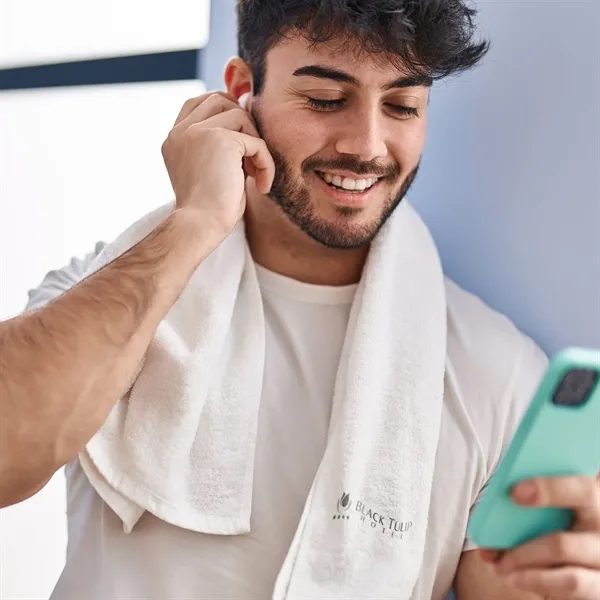 42" x 12" ultra soft dobby hem cotton sports fitness towel.... from ASI 68507 The Magnet Group