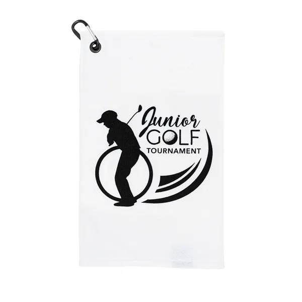 18" x 11" terry velour golf towel.... from ASI 68507 The Magnet Group