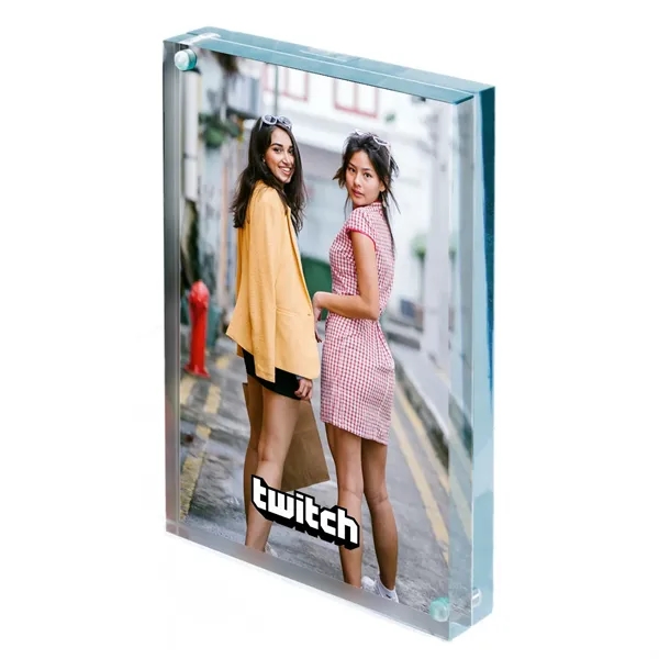 5" x 3.5" picture frame made of transparent acrylic that can... from ASI 68507 The Magnet Group / Innovations by Magnet™