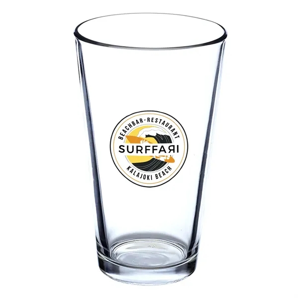 16 oz. clear pint glass.... from ASI 68507 The Magnet Group / Benchmark Crystal & Clocks